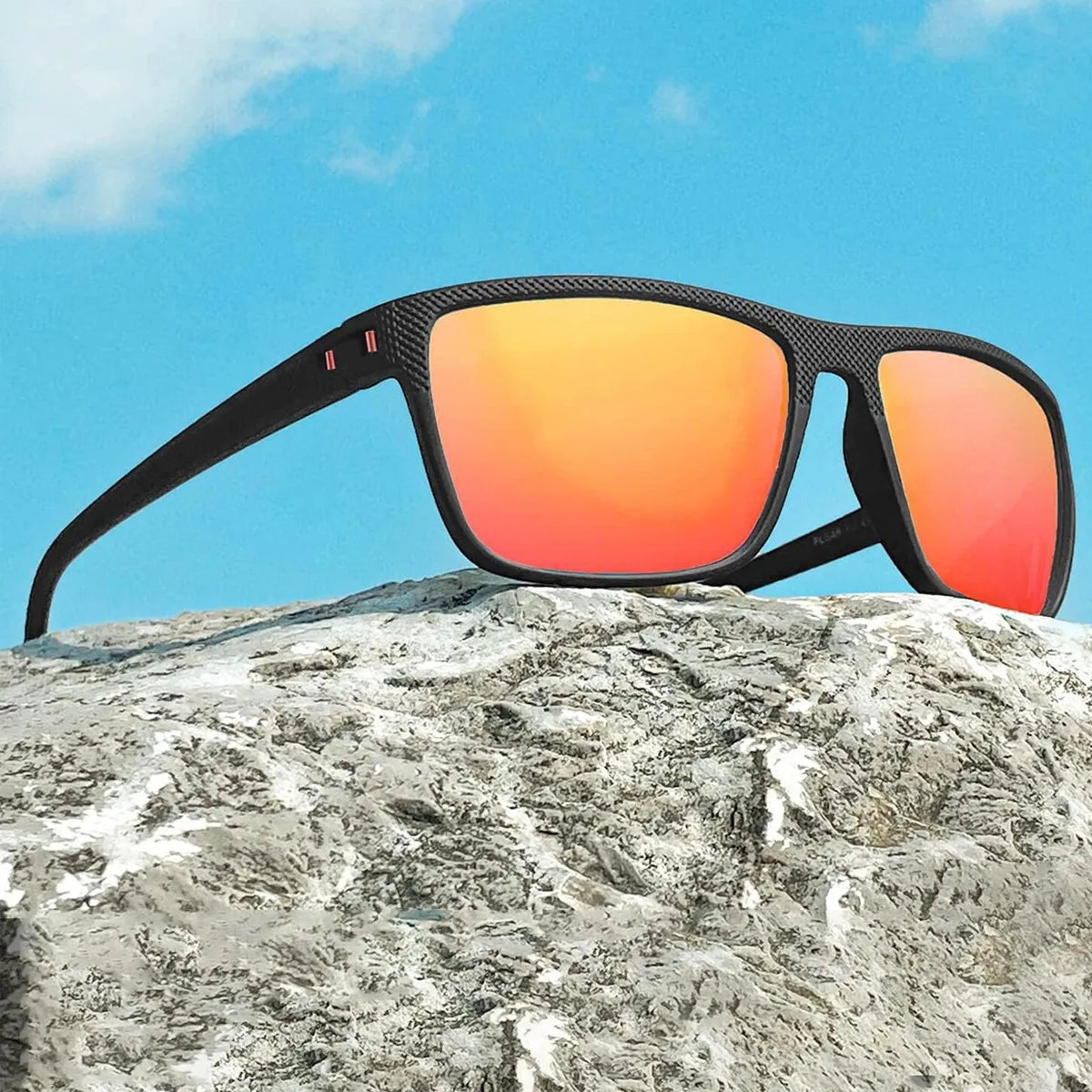 CRIXALIS Vintage Square Polarized Sunglasses for Men Women Retro Trendy Sun Glasses Male Driving Fishing Mirror Shades UV400