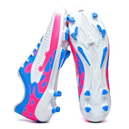 Chaussures de football AG/FG de nouveau style, crampons stables en TPU longs, unisexes, pour terrain de gazon extérieur, matchs et entraînements de football