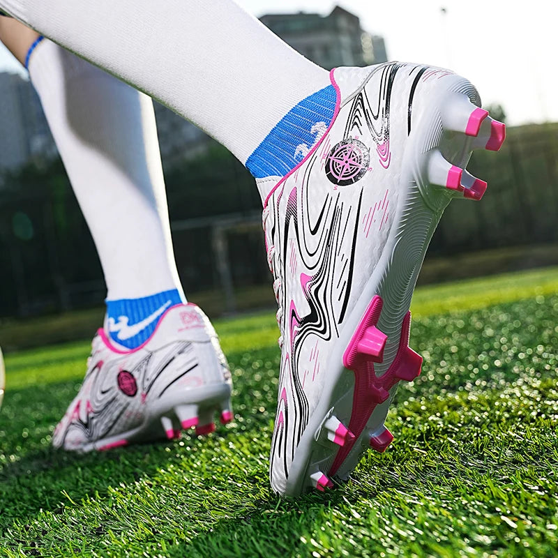 Chaussures de Football basses pour hommes, crampons de Football professionnels pour enfants en plein air, baskets d'entraînement sur gazon de haute qualité, chaussures de Sport, nouvelle collection