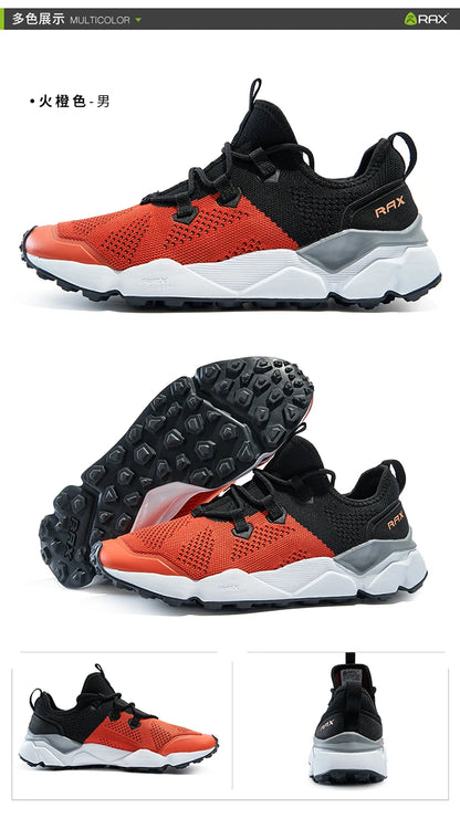 RAX Sapatos de caminhada respiráveis para homem, leves, para caminhadas, trekking e travessias de água, ténis desportivos, ténis de exterior para homem