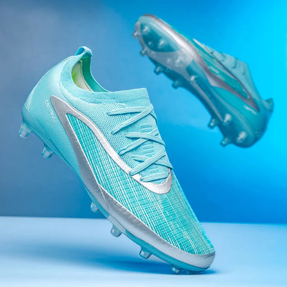 Botas de fútbol para hombre, con tacos para exterior, transpirables, antideslizantes, para adultos, con tacos largos, deportivas, de entrenamiento, para niños, para partido, cómodas