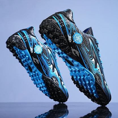 Kids Youth Soccer Cleats Football Shoes Men Non-Slip Breathable Lightweight Training Sneakers Boys Children Football Match Boots
