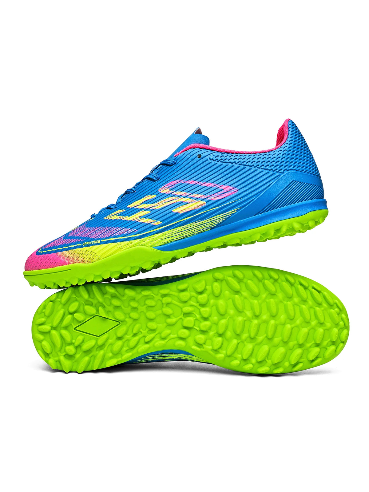 Chaussures de football Sport Essential TF Turf, tissu PU intégré, semelle en caoutchouc antidérapante, résistantes à l'usure, unisexes, décontractées.