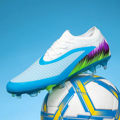 Men Football Boots Shoes FG Soccer Shoes Non-Slip Cleats Ultralight Soccer Match Long Spikes Outdoor Training Drop Shipping