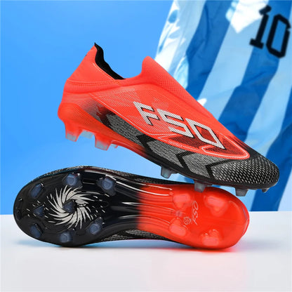 Nouvelles chaussures de football pour hommes, chaussures de sport, chaussures de soccer, haute qualité, ultralégères, haute tige, respirantes, futsal, antidérapantes, pour match en extérieur
