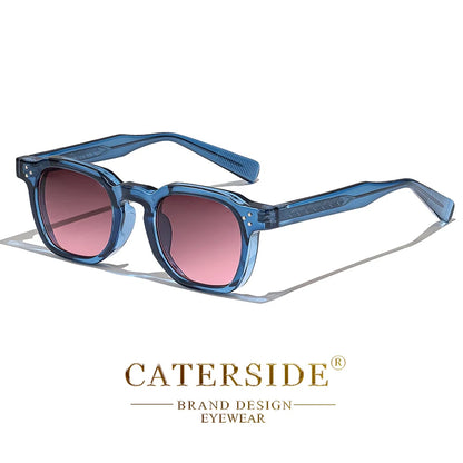 CATERSIDE New Fashion Punk Men Sunglasses Frame Square Personalized Design Sun Glasses Women Travel Party Business Festival Gift