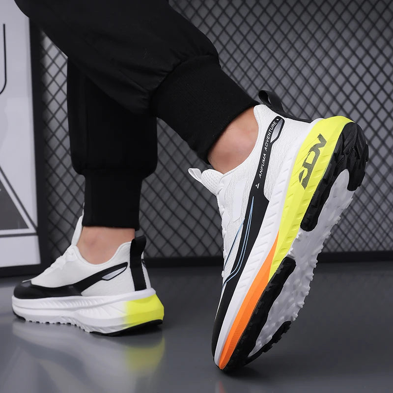 Sapatos de caminhada para homem, para atividades ao ar livre, antiderrapantes, de boa qualidade, modernos, rasos, resistentes ao desgaste, respiráveis, ténis casuais, desportivos, de corrida, para homem