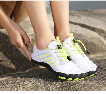 Herren Damen Wasserschuhe Aqua-Schuhe Drainage-Schuhe Strandsport Schwimmsandalen Schnelltrocknend Bootfahren Barfuß Tauchen Angeln Surfen Sneaker