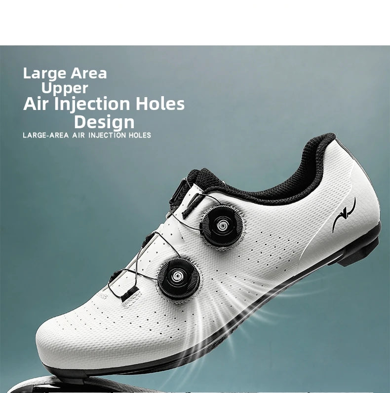 Competition Cycling Sports Shoes Road Bicycle Shoes Unisex Breathable Self-Locking Racing Cycling Shoes