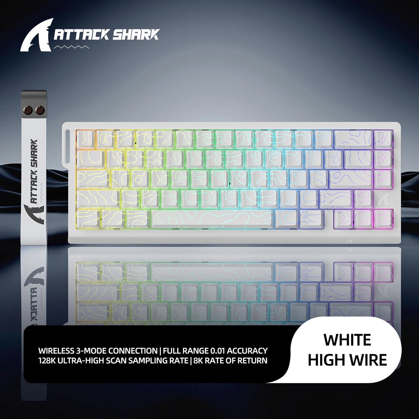 Magnetic Gaming Keyboard ATTACK SHARK X68HE X68PRO HE and FREEWOLF F68 Wired F68Pro Wireless for Pro Gaming 0.01mm Rapid Trigg