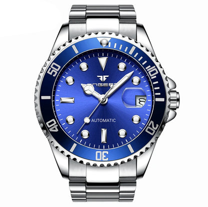 Mechanické náramkové hodinky BINBOND pro muže, luxusní, s luminiscenčními ručičkami, vodotěsné, s automatickým nátahem, s tourbillonem, skeletové