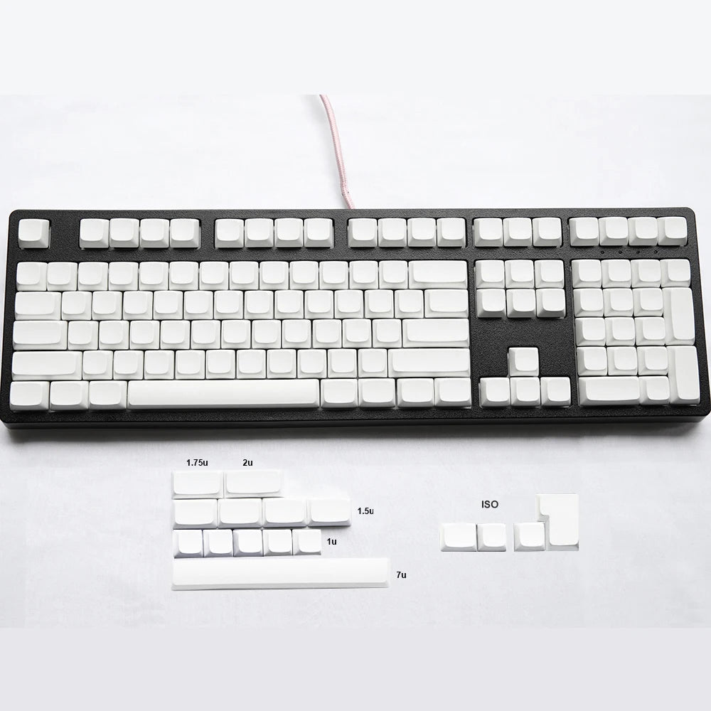 NPKC Blank XDA Keycaps Planck Preonic 61 75 87 108 Keyset Thick PBT Material for Cherry MX Mechanical Keyboard