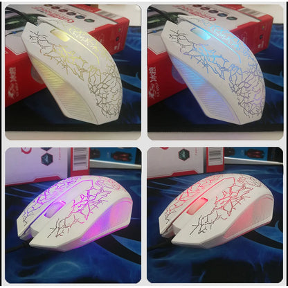 2400 DPI USB Wired Mouse Gaming Mouse LED Backlit Professional Gamer Mice Ergonomic Computer Mouse for PC Laptop Macbook