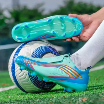 Nouvelles chaussures de football pour hommes, baskets de match, chaussures de futsal antidérapantes, crampons pour terrain en herbe, chaussures de football d'intérieur, légères, de haute qualité, pour l'extérieur