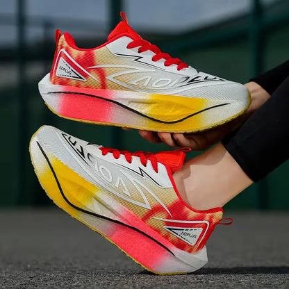 2026 Air Cushion Jogging Shoes Running Shoes Carbon Board Marathon Men Sports Breathable Lightweight Women's Nonskid Sneakers