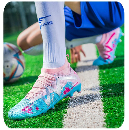 Chaussures de football pour homme, crampons Society, chaussures de football professionnelles, chaussures de football d'intérieur pour terrain rapide, baskets pour garçon, entraînement original