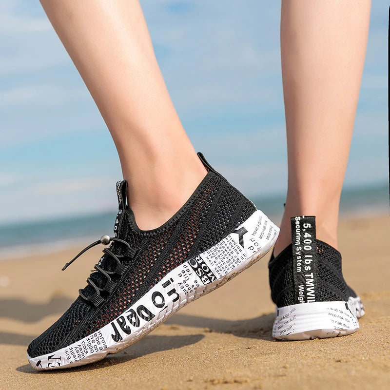 Herren Damen Aqua-Schuhe Watschuhe Wasser stromaufwärts Outdoor-Sport Strand-Sneaker Canyoning Camping Amphibisch Flusswandern Bach