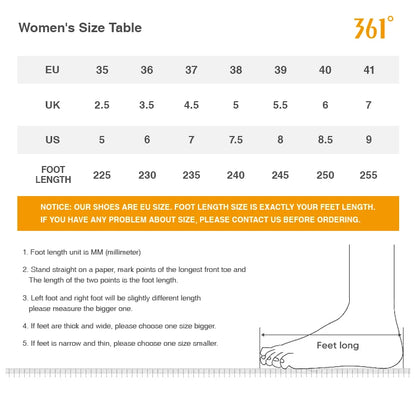 361 Degrees Scarpe da corsa sportive da donna con assorbimento degli urti e rimbalzo, sneakers comode e alla moda adatte a ogni occasione, modello da uomo 682232237