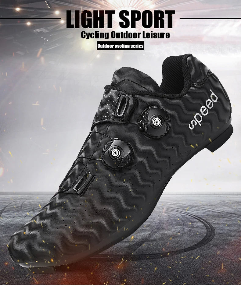 Chaussures de cyclisme pour homme : chaussures de course sur route à fixation automatique, chaussures de sport, chaussures d'entraînement sans crampons ; chaussures de cyclisme pour femme avec crampons SPD