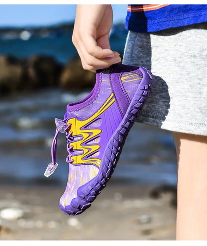 Vattenskor för barn, snabbtorkande strandskor, vattenskor för pojkar och flickor, barfota-sportskor, vadningsskor, sneakers för barn, dykning, fiske, surf-sandaler