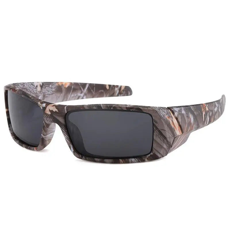 Polarized Sunglasses For Sports Sunglasses Trendy Retro Rectangular Wrap Around Vintage Uv380 Eye Protection Fishing Glasses