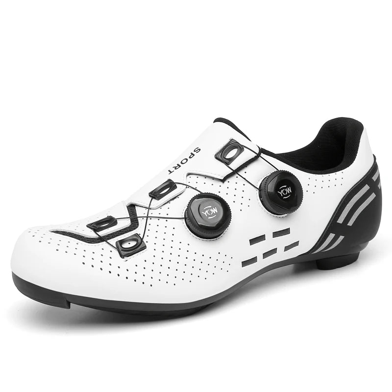 Sapatos de ciclismo para homem: sapatos profissionais de BTT e SPD; sapatos de corrida de montanha; sapatos de ciclismo de estrada SPD para mulher