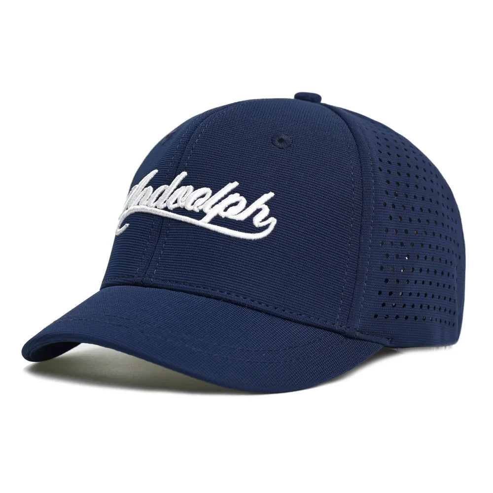 Boné de basebol em malha com pala curta e parte traseira fechada para homem e mulher, respirável, estilo snapback, boné dad hat ajustado e ajustável, cor lisa, estilo trucker