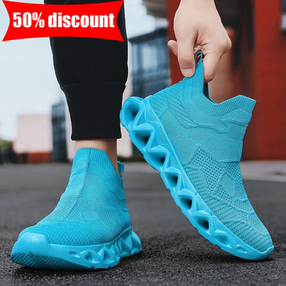 Heren sportschoenen Ultralichte modieuze instapschoenen voor dagelijks wandelen en joggen in de buitenlucht Ademende mesh Comfortabele casual schoenen voor heren