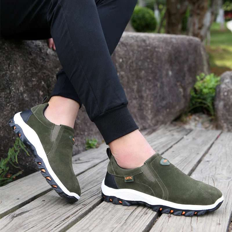 Sapatos desportivos casuais para homem, para caminhadas ao ar livre, acampamento, corrida leve e jogging, mocassins antiderrapantes, sapatos de caminhada, tamanhos grandes 38-50