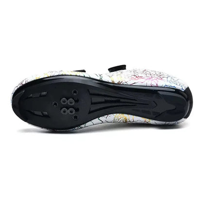 Zapatillas de ciclismo para hombre con cierre automático; zapatillas de ciclismo de carretera; zapatillas deportivas de ciclismo de montaña para exterior; zapatillas de ciclismo de spinning para mujer para interior
