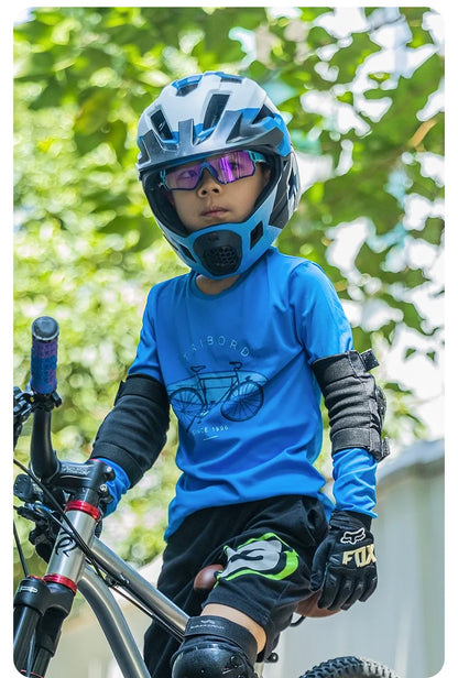 ROCKBROS Occhiali da ciclismo polarizzati fotocromatici per bambini con protezione UV400 Occhiali da sole per sport all'aperto Occhiali da bicicletta MTB per bambini