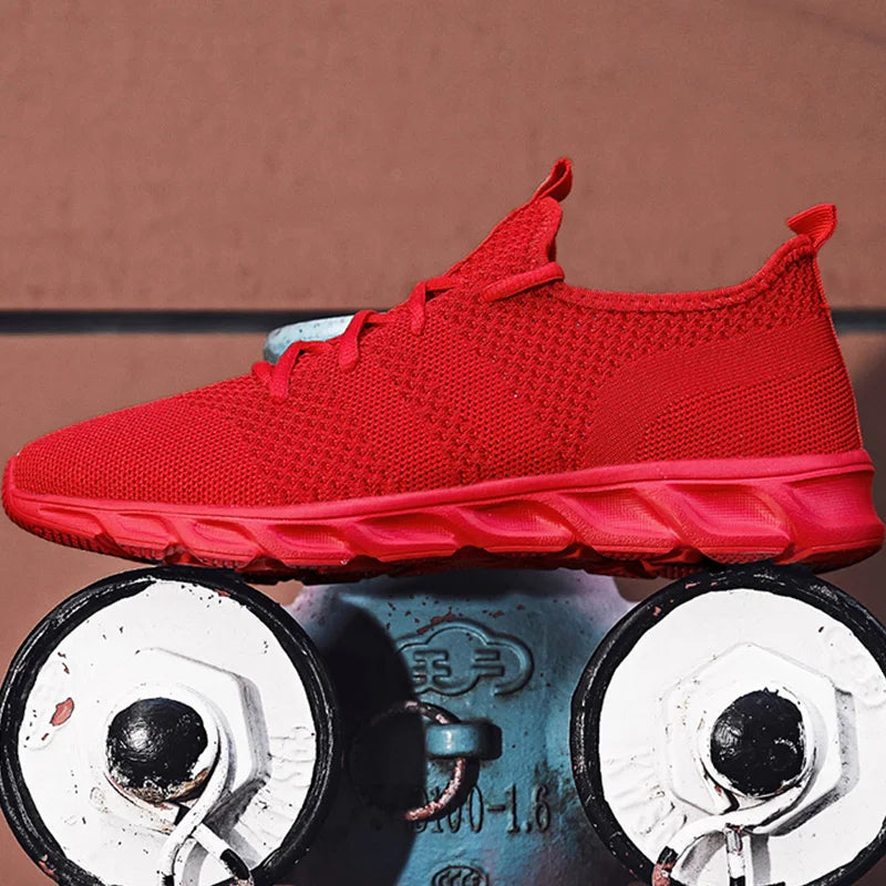 Herenhardloopschoenen met zachte zolen, slijtvaste, ademende sportschoenen van mesh, outdoor-mode, tennis schoenen in grote maten voor heren