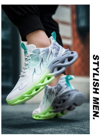 Men Running Shoes Breathable Mesh Sports Shoes Cushion Casual Sneakers Lightweight Comfortable Tennis Shoes Athletic Footwear