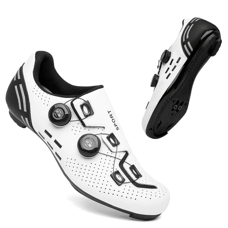 Scarpe da ciclismo di alta qualità da uomo SPD autobloccanti per bici da corsa, scarpe sportive da donna MTB da montagna antiscivolo 36-47