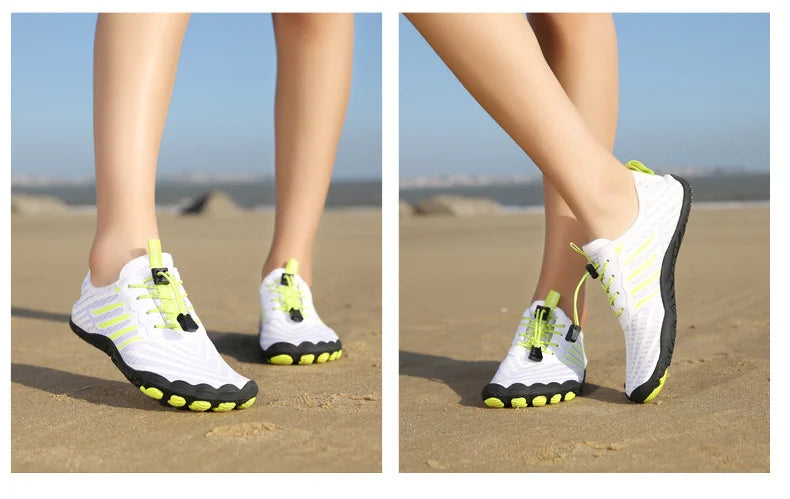 Herren Damen Wasserschuhe Aqua-Schuhe Drainage-Schuhe Strandsport Schwimmsandalen Schnelltrocknend Bootfahren Barfuß Tauchen Angeln Surfen Sneaker