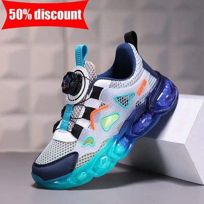 Children Sports Shoes Ultra Light Mesh Breathable School Training Running Shoes Soft Sole Anti Slip Casual Walking Shoes Kids