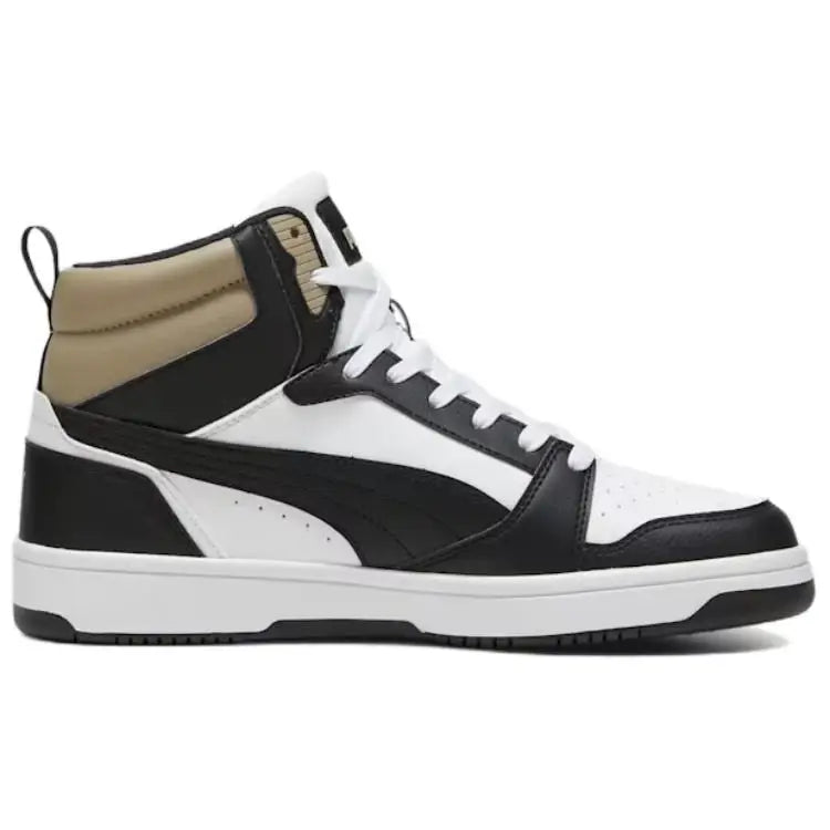 Baskets Puma Rebound, confortables, polyvalentes, basses et hautes, durables, noires et blanches, 392326-22