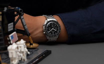 PAGANI DESIGN herenhorloge „New Moon“ – Luxe quartzhorloge, chronograaf, saffierglas met antireflectiebehandeling, keramische lunette, lichtgevende wijzers