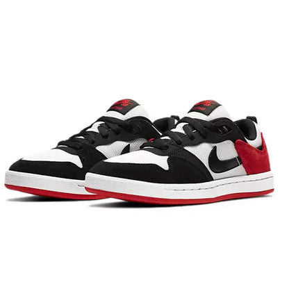 Nike SB Alleyoop Suede Low-Top Skate Shoes for Men in Black, White, and Red CJ0882-102