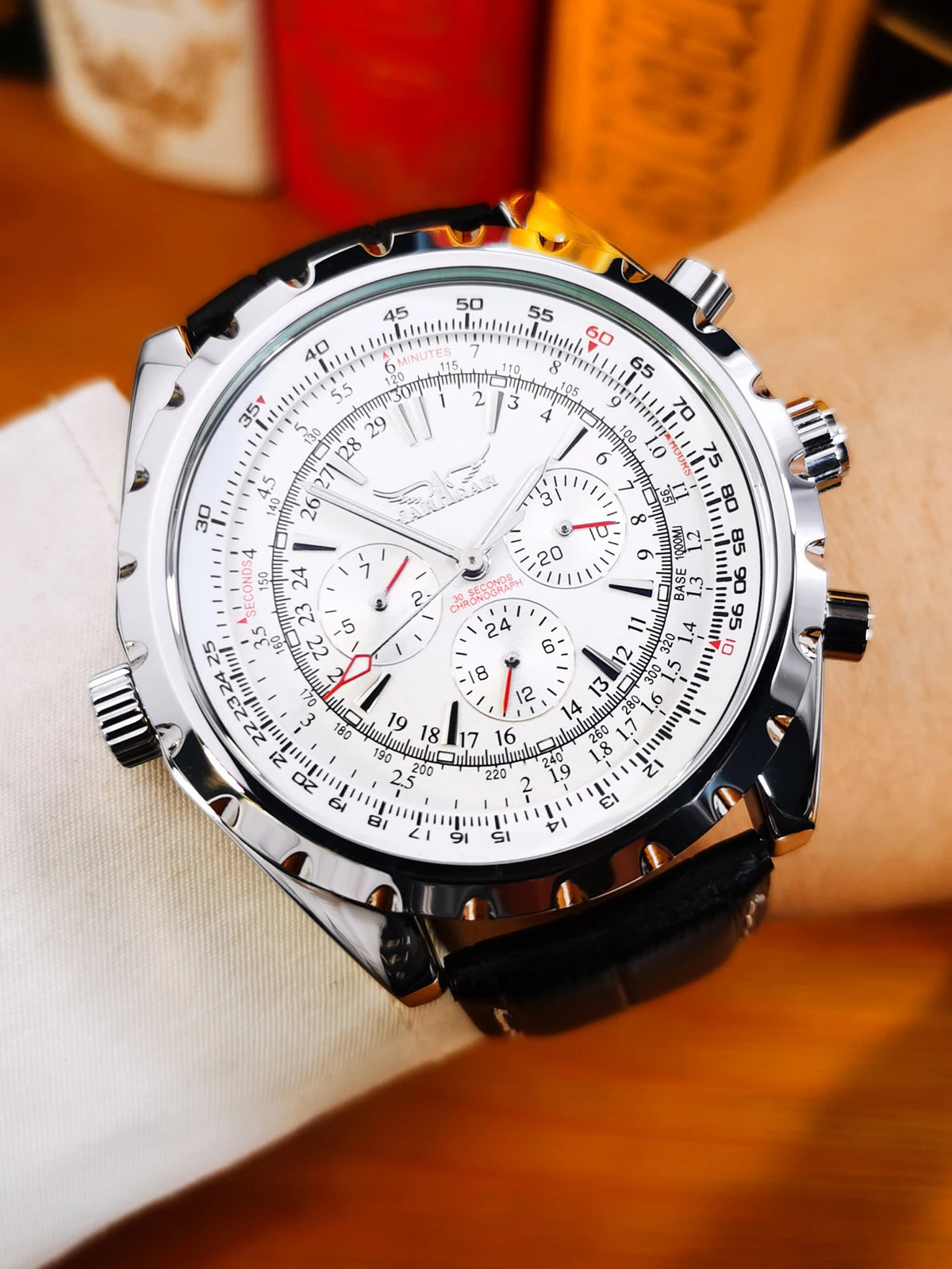 JARAGAR 212 Montre mécanique automatique pour hommes mode affaires luxe calendrier semaine montre pour hommes Premium cadeau Reloj Hombre
