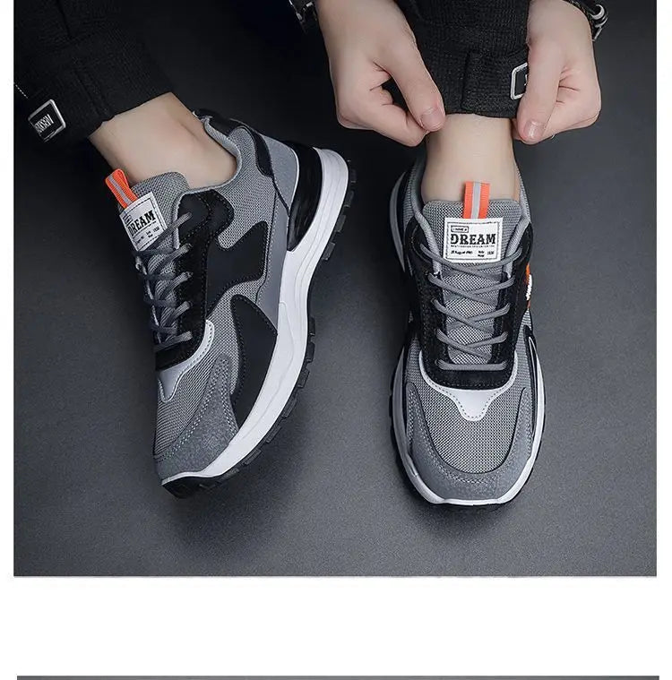 Chaussures de sport polyvalentes en maille pour hommes, baskets respirantes de marque, chaussures de course antidérapantes, chaussures de sport à plateforme, Tenis Masculino