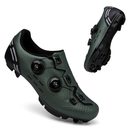 Scarpe da ciclismo di alta qualità da uomo SPD autobloccanti per bici da corsa, scarpe sportive da donna MTB da montagna antiscivolo 36-47