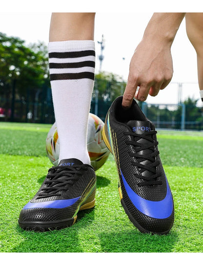 Bottes de Football pour hommes, chaussures de stade à ongles longs, confortables, de haute qualité, antidérapantes, pour Match de société professionnelle