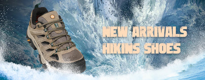 HIKEUP: Zapatillas de senderismo para hombre, de diseño, para escalada y trekking, de cuero, para deportes al aire libre, trabajo y carrera.