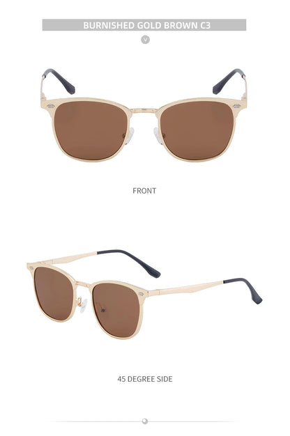 Steampunk Square Sunglasses Men 2026 Luxury Brand Metal Frame Retro Punk Sun Glasses Male Driving Shades Vintage Eyewear UV400