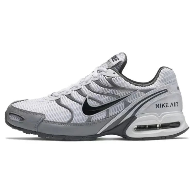 Nike Air Max Torch 4, chaussures de course décontractées à tige basse, confortables et polyvalentes, modèle unisexe, blanc et bleu, 343851-104.