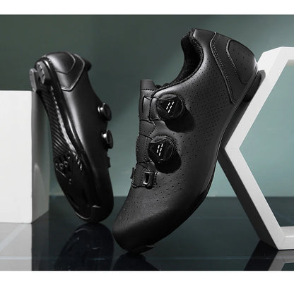Chaussures de cyclisme VTT pour homme - Chaussures de sport pour vélo tout-terrain et vélo de route - Baskets de cyclisme plates pour la vitesse - Chaussures de VTT - Chaussures à crampons SPD