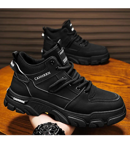 Bottes montantes Unky jaunes et noires 2026 pour hommes – Imperméables et résistantes à l'usure, idéales pour les adolescents du Golfe