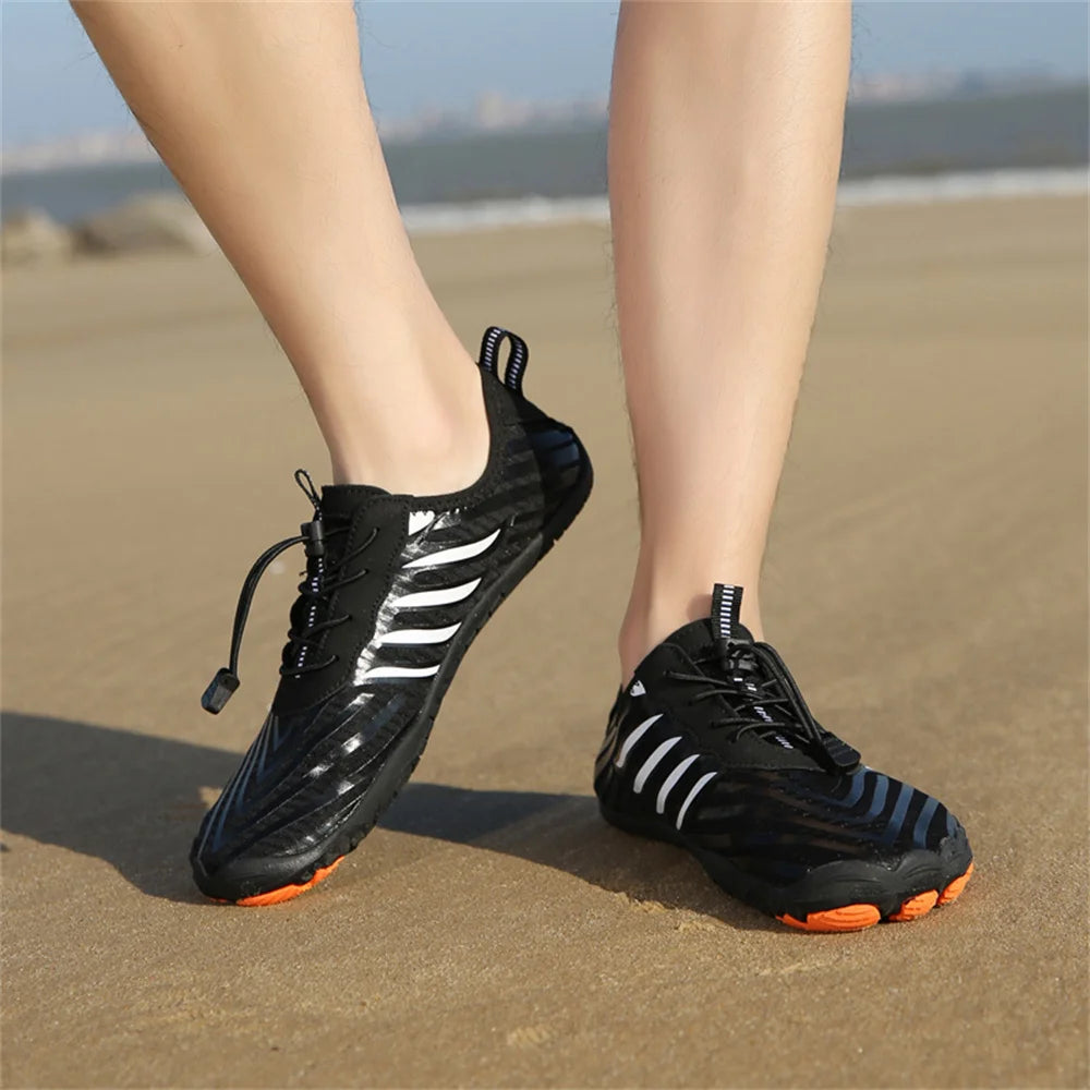 Unisex snabbtorkande vattenskor för män och kvinnor – färgglada strand-, sim-, surf- och havsskor – parskor – barfota- och Upstream-sneakers