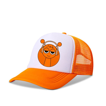 Sprunkis Boys Girls Child Cartoon Baseball Caps Kids Hip Hop Breathable Mesh Hat Cute Anime Sunbonnet Shade Caps Birthday Gifts